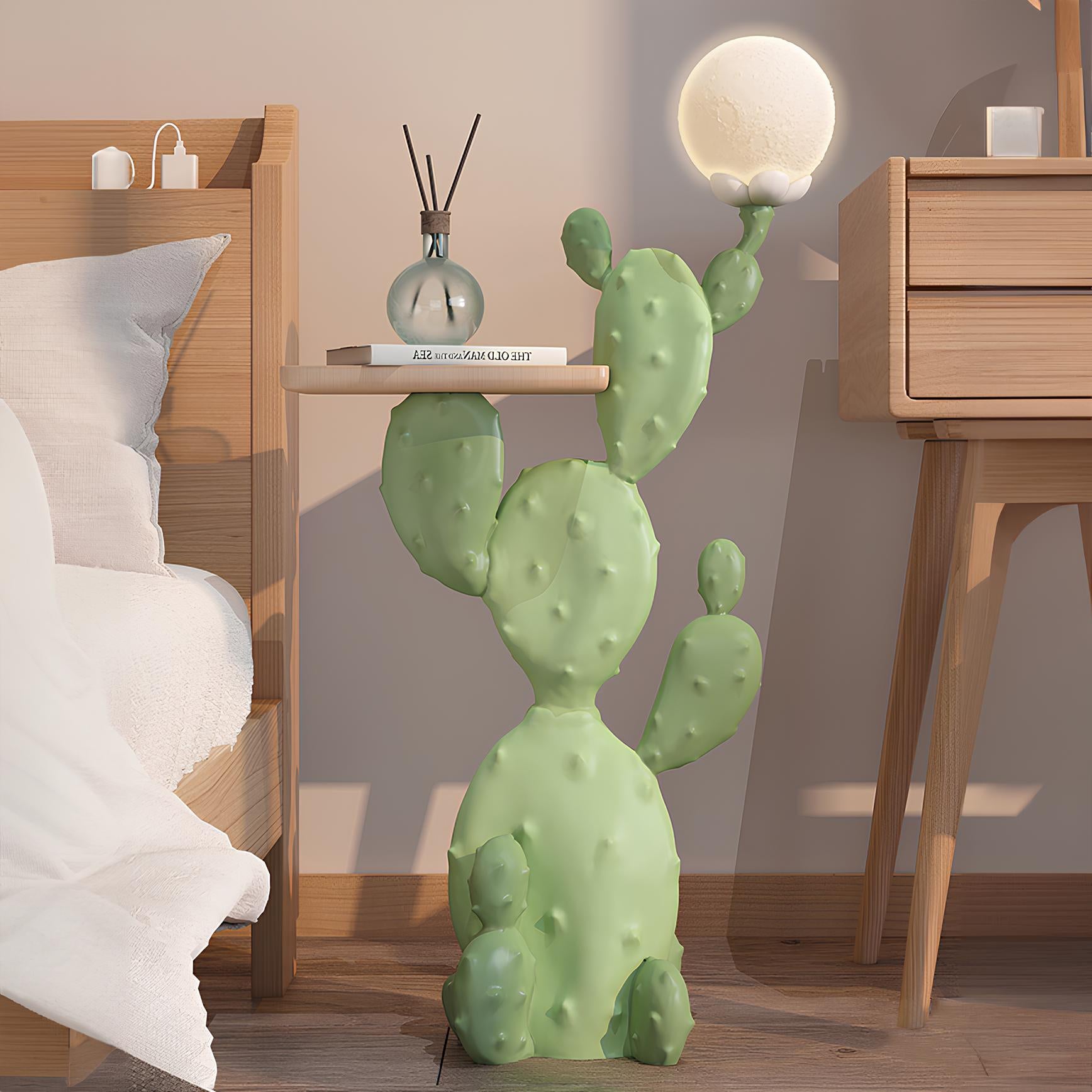 Cactus Floor Lamp and Side Table - Homevalley.co.uk