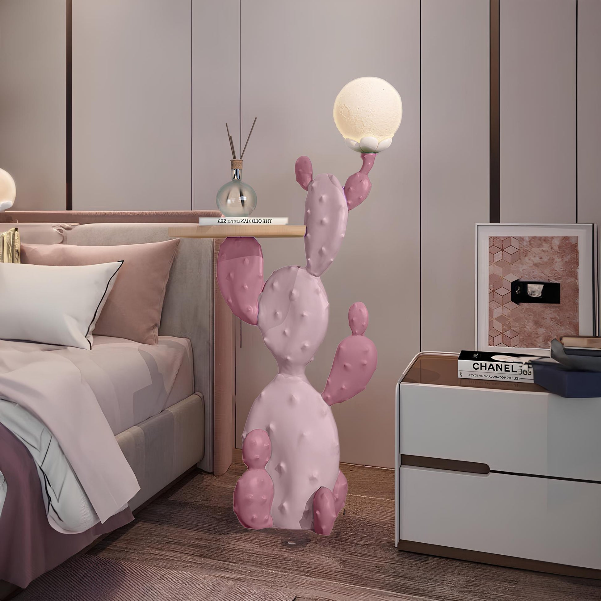 Cactus Floor Lamp and Side Table - Homevalley.co.uk
