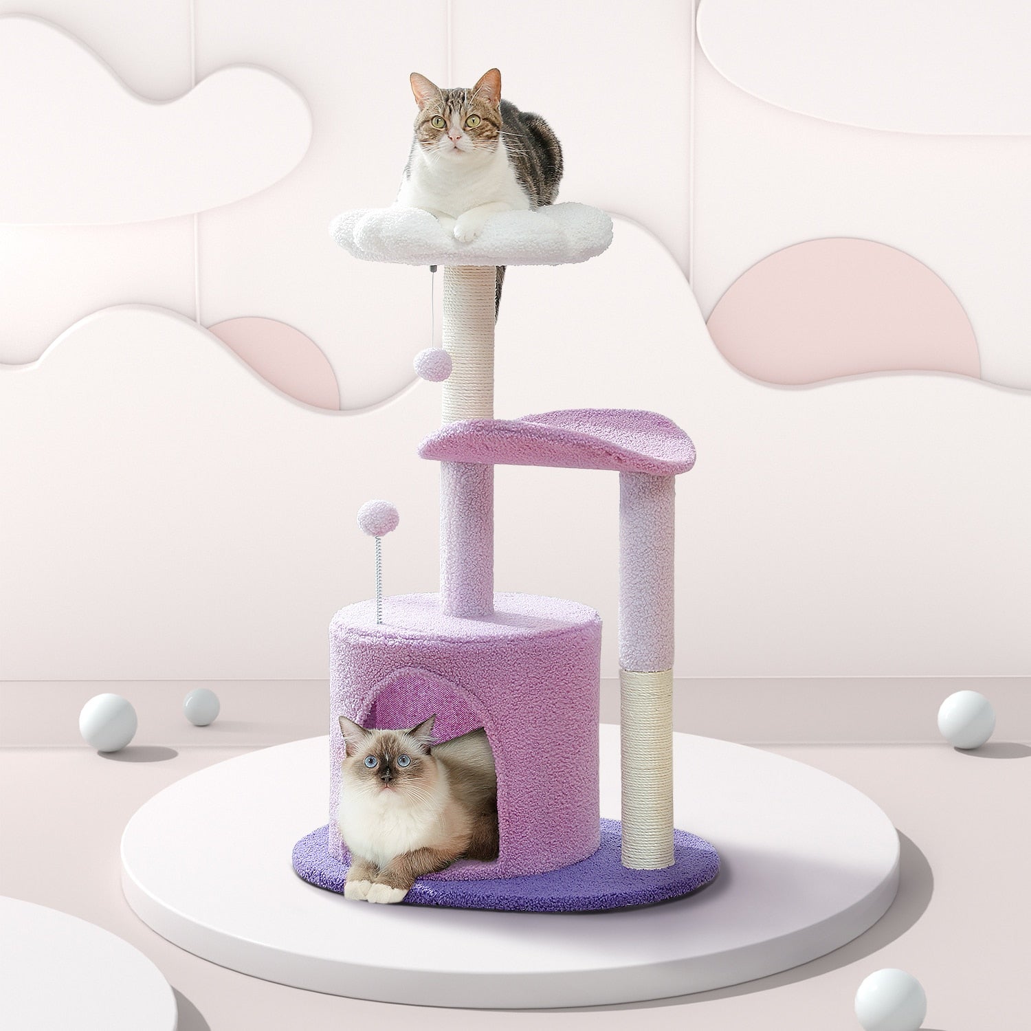 Cat House and Scratching Post - Homevalley.co.uk