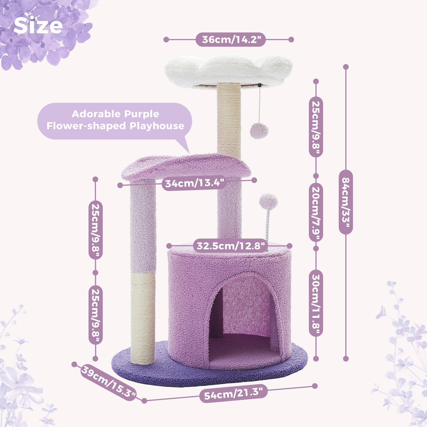 Cat House and Scratching Post - Homevalley.co.uk