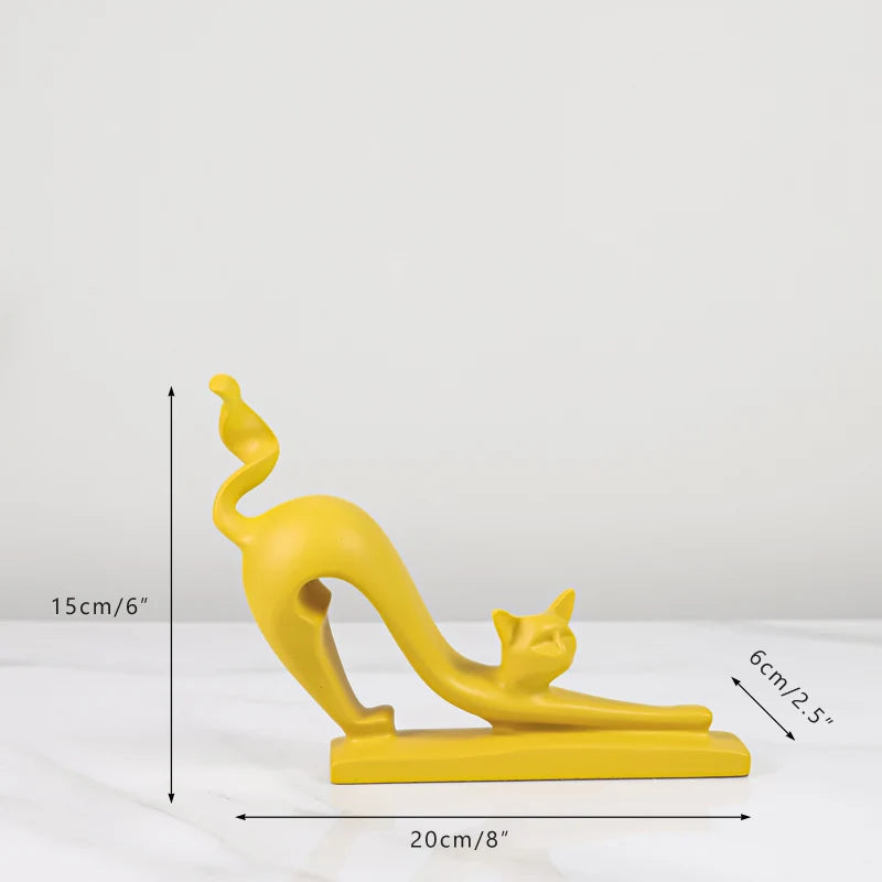 Cats Figurines Ornaments Set of 3 - Homevalley.co.uk