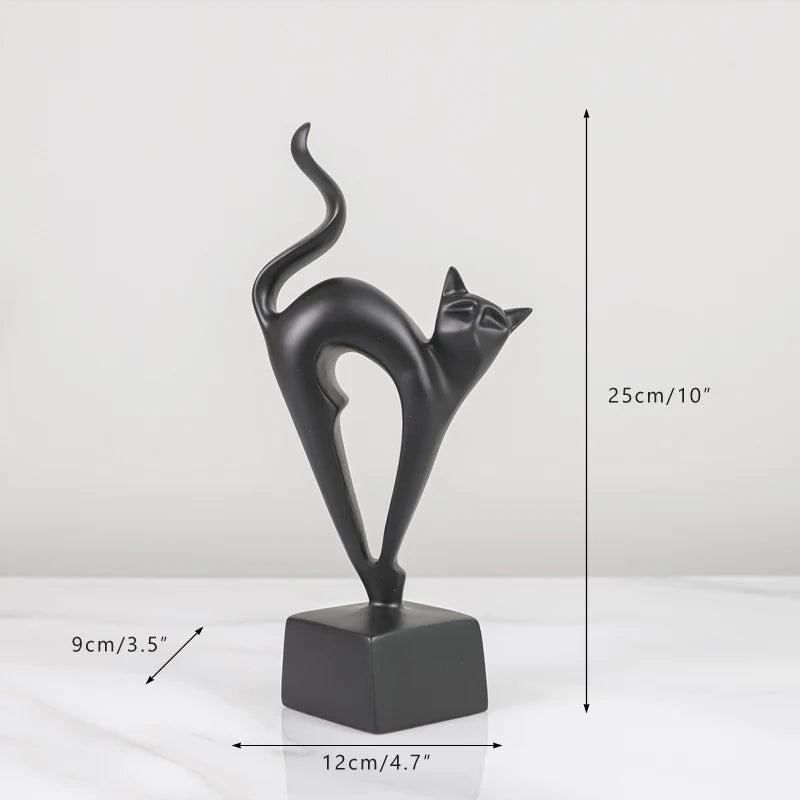 Cats Figurines Ornaments Set of 3 - Homevalley.co.uk