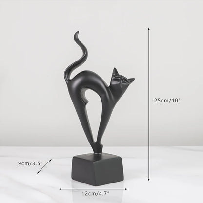Cats Figurines Ornaments Set of 3 - Homevalley.co.uk
