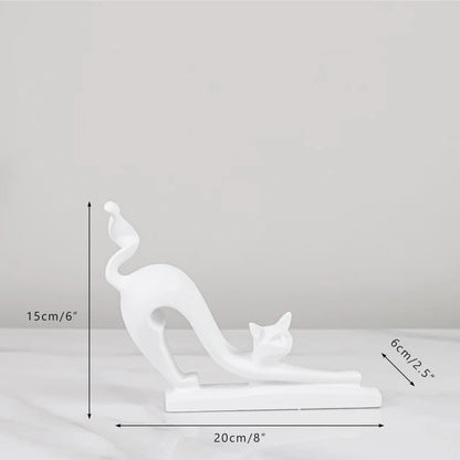 Cats Figurines Ornaments Set of 3 - Homevalley.co.uk