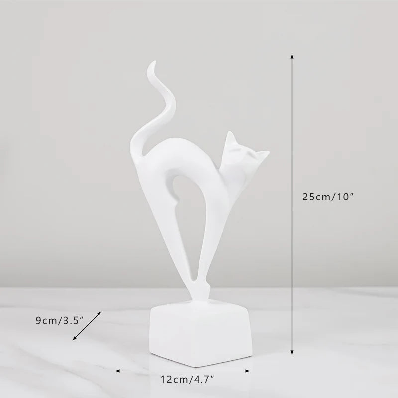 Cats Figurines Ornaments Set of 3 - Homevalley.co.uk