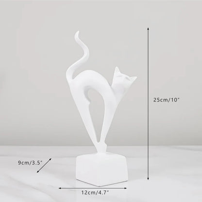 Cats Figurines Ornaments Set of 3 - Homevalley.co.uk
