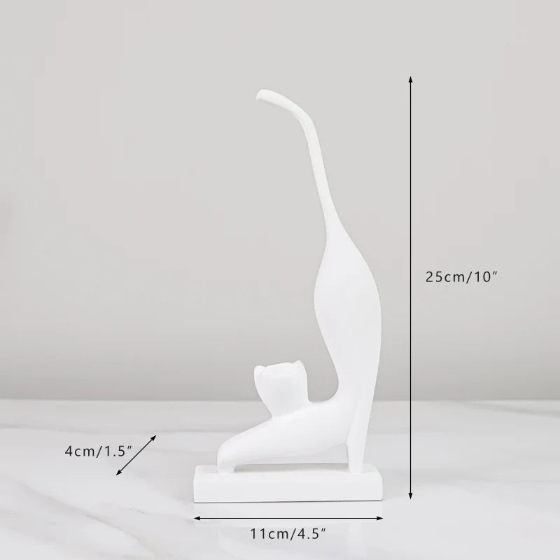 Cats Figurines Ornaments Set of 3 - Homevalley.co.uk