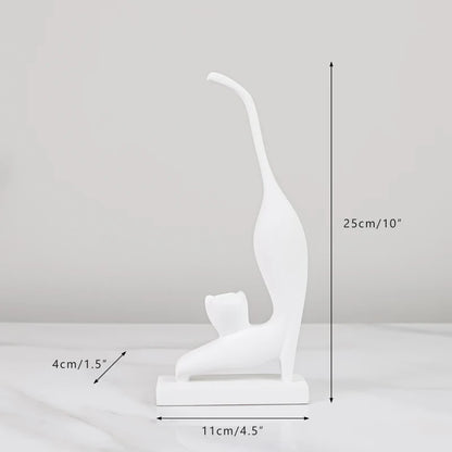 Cats Figurines Ornaments Set of 3 - Homevalley.co.uk