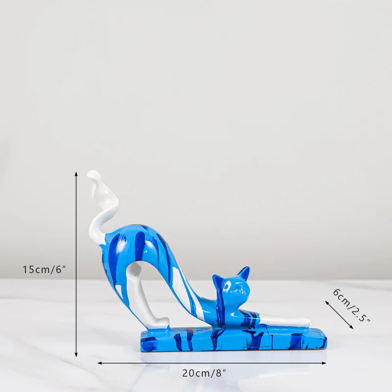 Cats Figurines Ornaments Set of 3 - Homevalley.co.uk