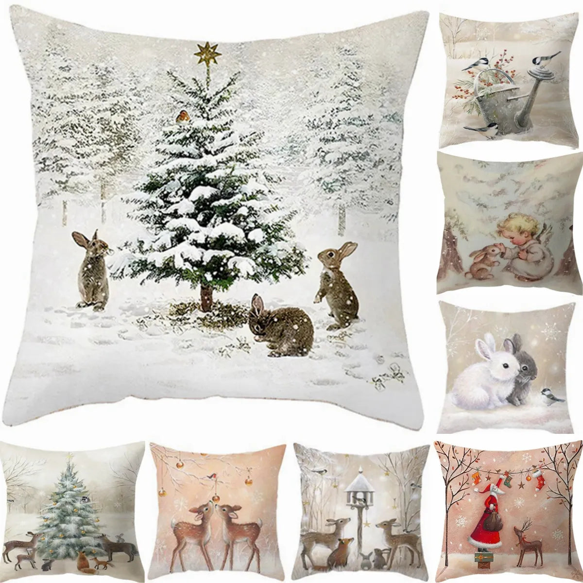 Christmas Design Cushion Cover - Homevalley.co.uk