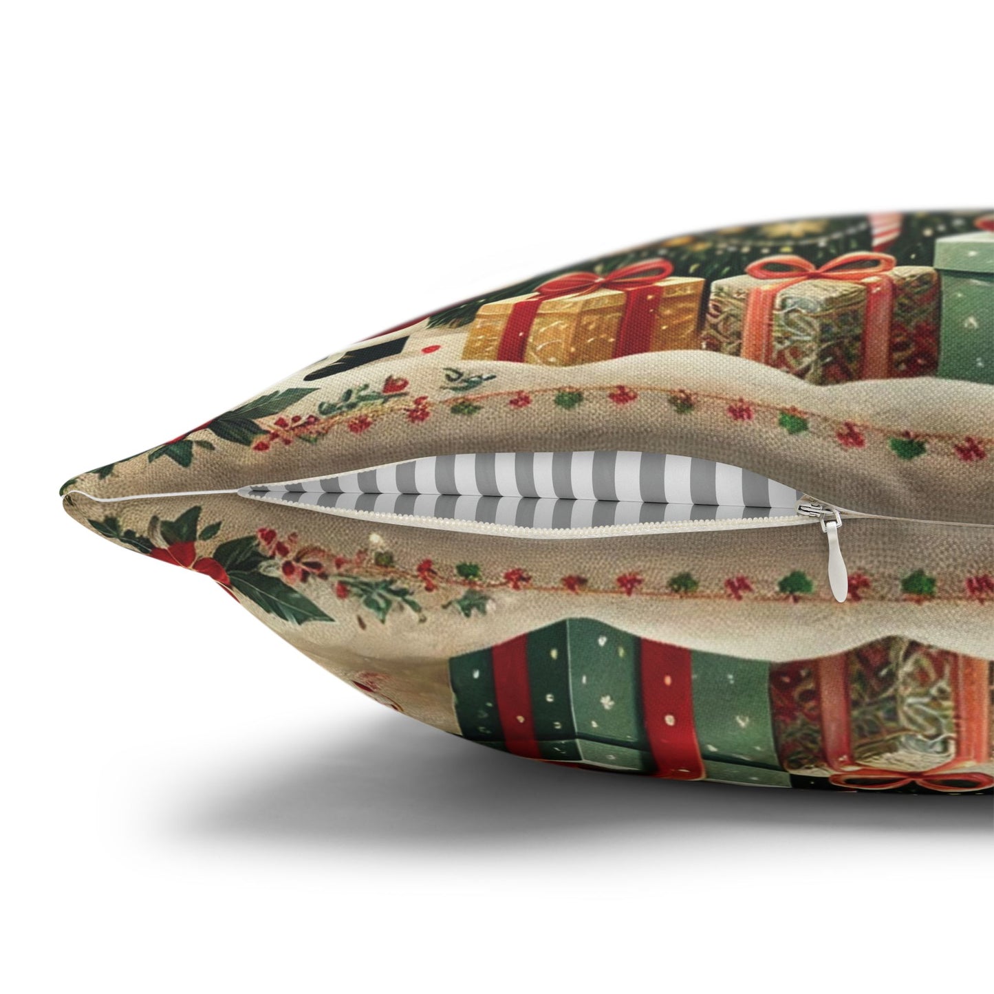 Christmas Square Pillowcase, Holiday Cushion Cover, Festive Throw Pillow, Xmas Decor, Home Decor Gift - Homevalley.co.uk
