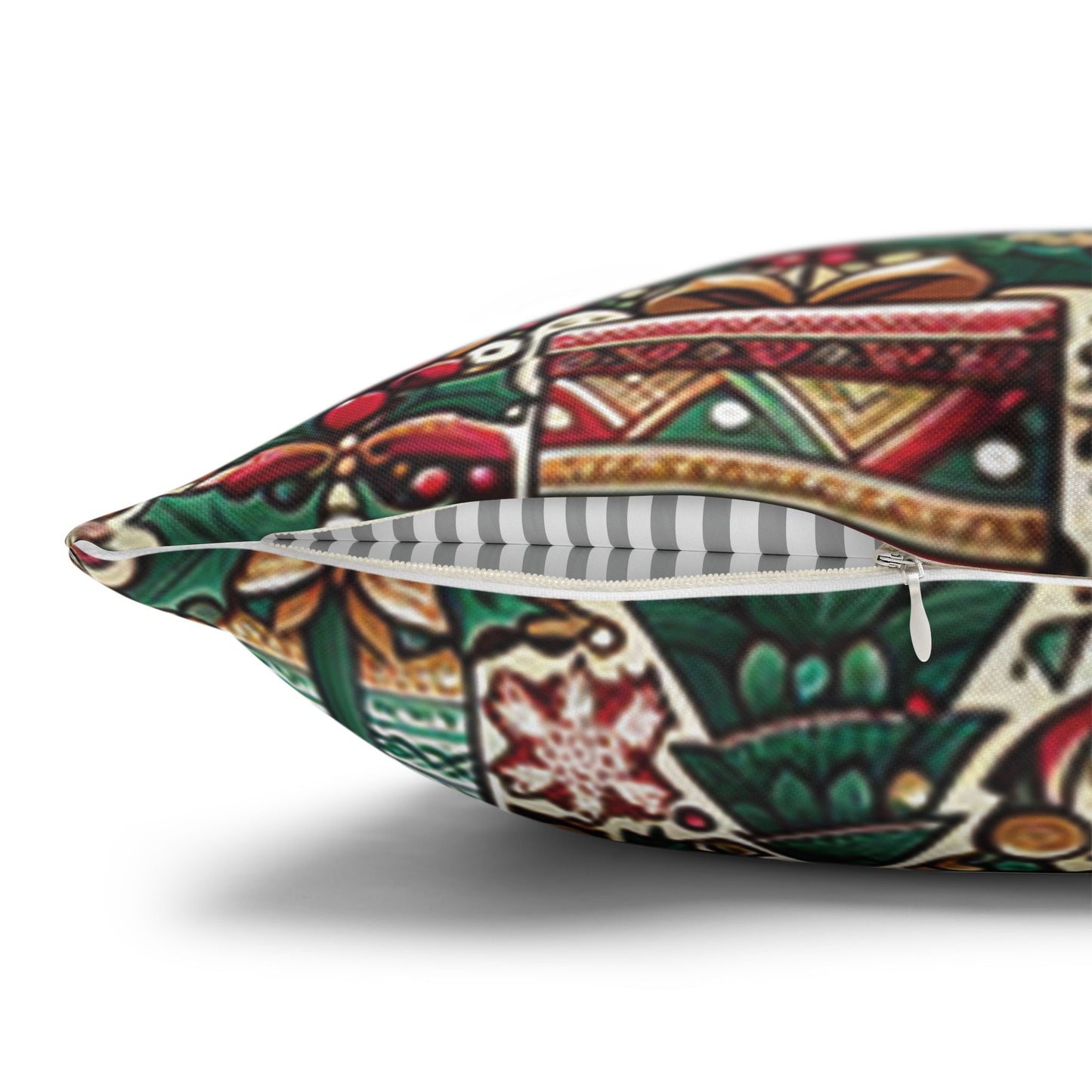 Christmas Square Pillowcase, Holiday Cushion Cover, Festive Throw Pillow, Xmas Decor, Home Decor Gift - Homevalley.co.uk