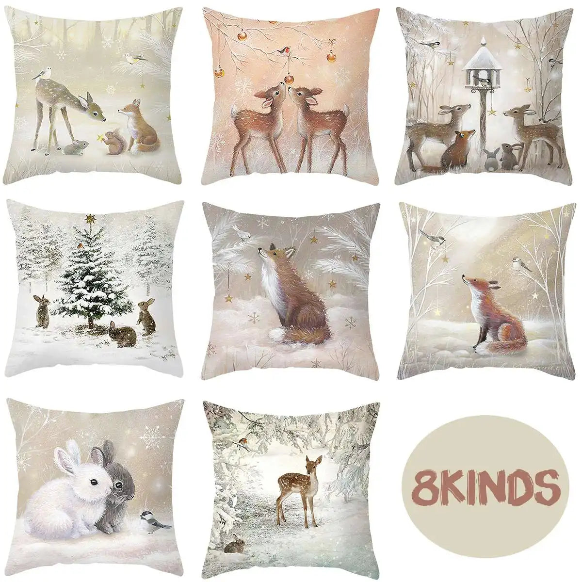 ChristmasDesign Decorative Cushion Cover, 45 x45 cm - Homevalley.co.uk
