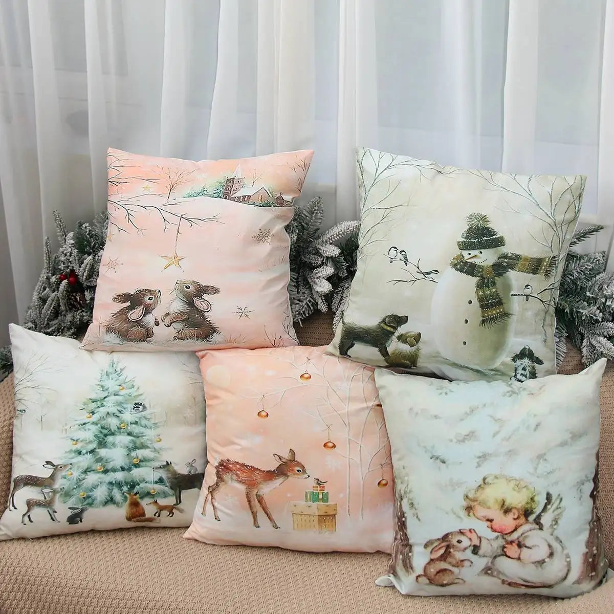 ChristmasDesign Decorative Cushion Cover, 45 x45 cm - Homevalley.co.uk