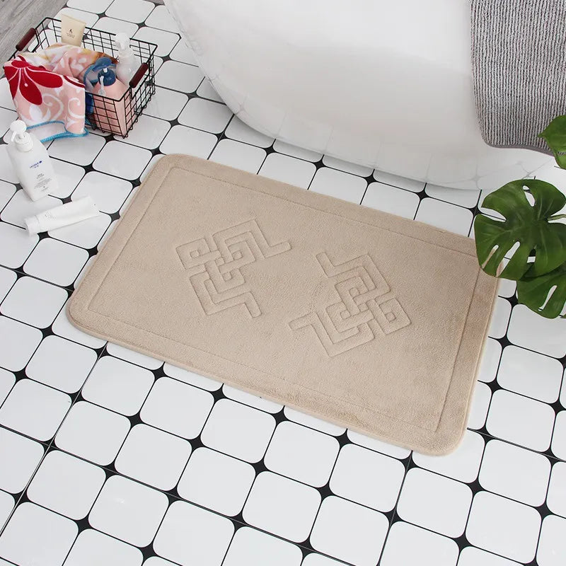 Cobblestone Embossed Non-Slip Bathroom Mat – Stylish, Safe, and Available in Multiple Colors - Homevalley.co.uk
