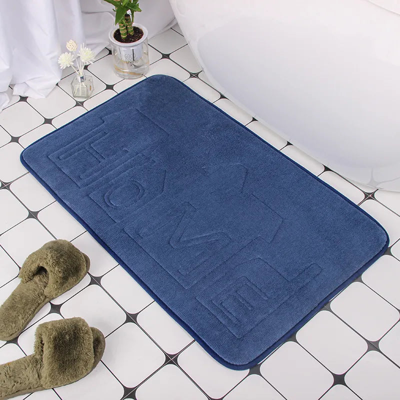 Cobblestone Embossed Non-Slip Bathroom Mat – Stylish, Safe, and Available in Multiple Colors - Homevalley.co.uk