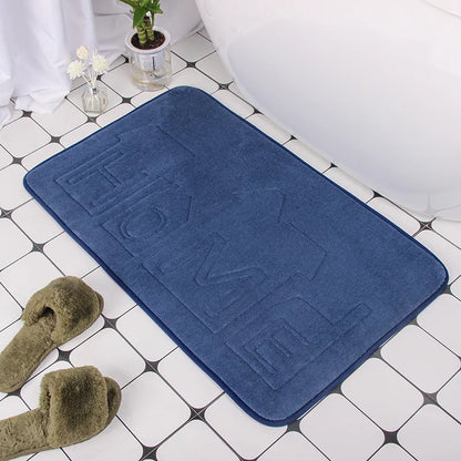 Cobblestone Embossed Non-Slip Bathroom Mat – Stylish, Safe, and Available in Multiple Colors - Homevalley.co.uk