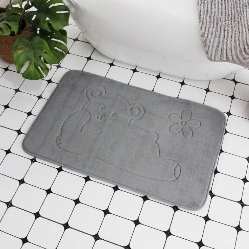 Cobblestone Embossed Non-Slip Bathroom Mat – Stylish, Safe, and Available in Multiple Colors - Homevalley.co.uk