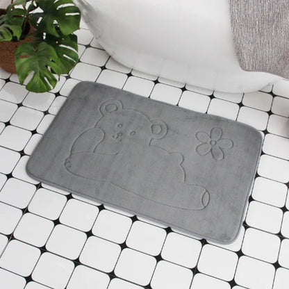 Cobblestone Embossed Non-Slip Bathroom Mat – Stylish, Safe, and Available in Multiple Colors - Homevalley.co.uk