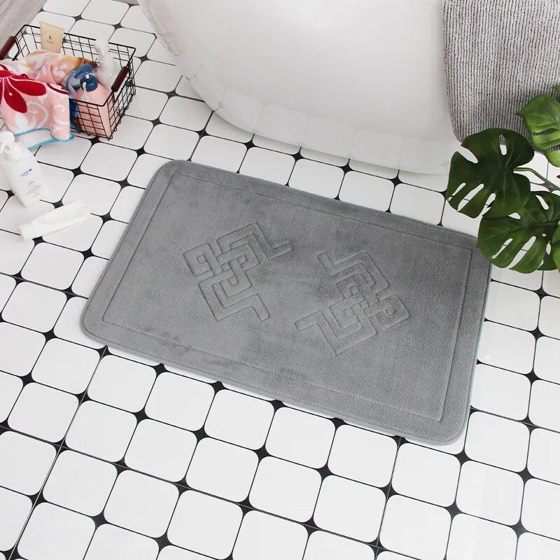 Cobblestone Embossed Non-Slip Bathroom Mat – Stylish, Safe, and Available in Multiple Colors - Homevalley.co.uk