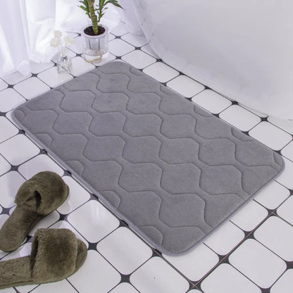 Cobblestone Embossed Non-Slip Bathroom Mat – Stylish, Safe, and Available in Multiple Colors - Homevalley.co.uk