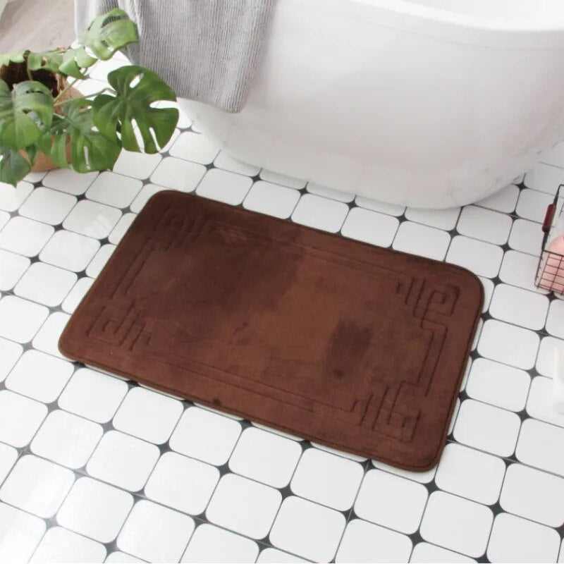 Cobblestone Embossed Non-Slip Bathroom Mat – Stylish, Safe, and Available in Multiple Colors - Homevalley.co.uk