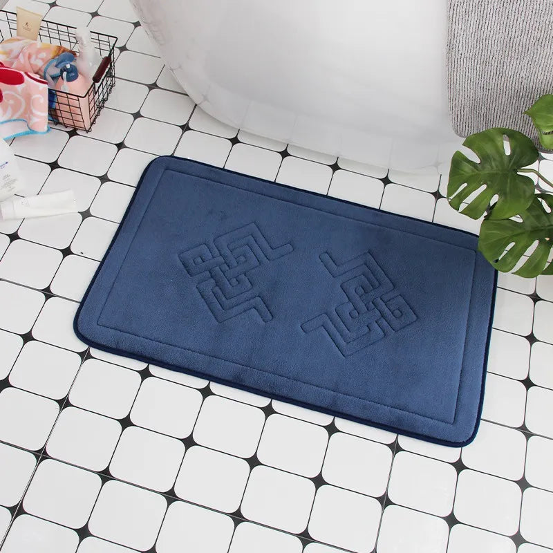 Cobblestone Embossed Non-Slip Bathroom Mat – Stylish, Safe, and Available in Multiple Colors - Homevalley.co.uk