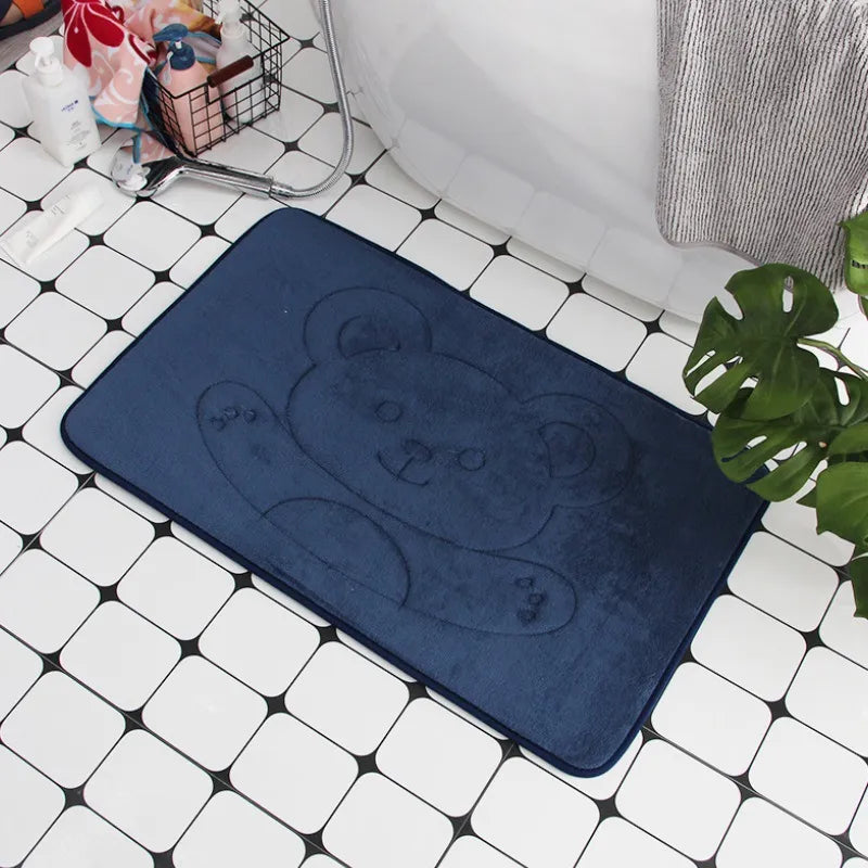 Cobblestone Embossed Non-Slip Bathroom Mat – Stylish, Safe, and Available in Multiple Colors - Homevalley.co.uk