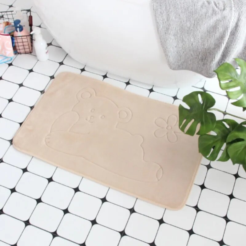 Cobblestone Embossed Non-Slip Bathroom Mat – Stylish, Safe, and Available in Multiple Colors - Homevalley.co.uk