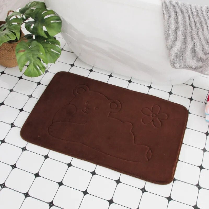 Cobblestone Embossed Non-Slip Bathroom Mat – Stylish, Safe, and Available in Multiple Colors - Homevalley.co.uk