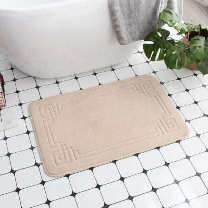 Cobblestone Embossed Non-Slip Bathroom Mat – Stylish, Safe, and Available in Multiple Colors - Homevalley.co.uk
