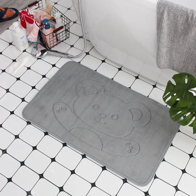Cobblestone Embossed Non-Slip Bathroom Mat – Stylish, Safe, and Available in Multiple Colors - Homevalley.co.uk