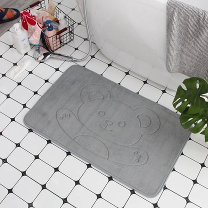 Cobblestone Embossed Non-Slip Bathroom Mat – Stylish, Safe, and Available in Multiple Colors - Homevalley.co.uk