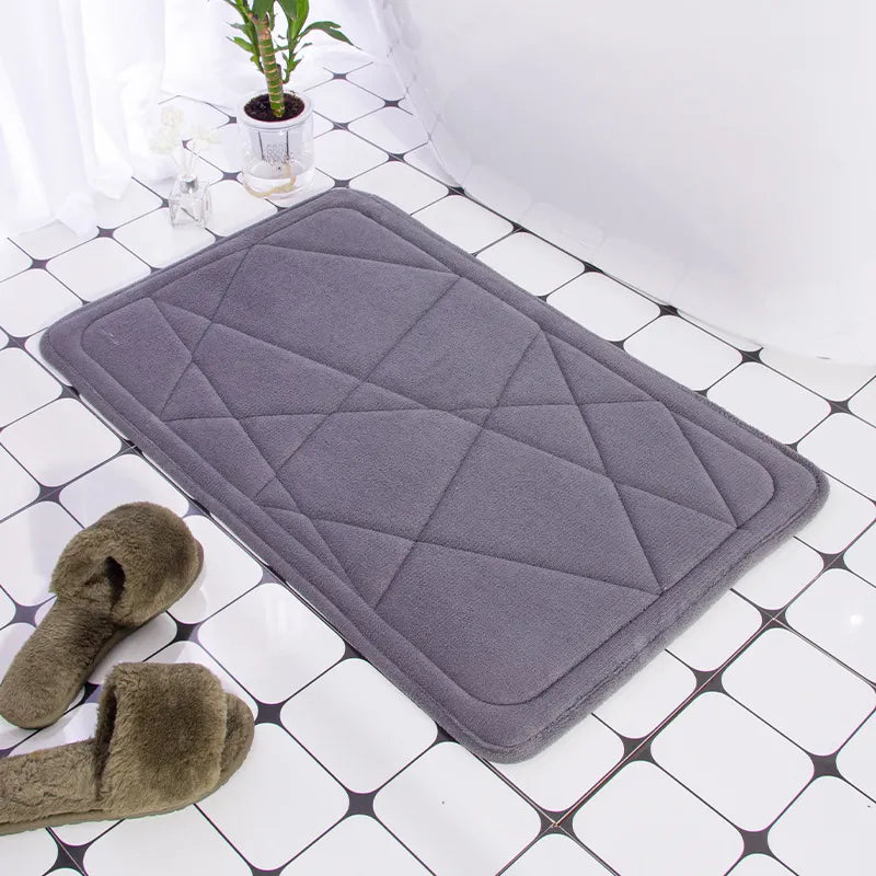 Cobblestone Embossed Non-Slip Bathroom Mat – Stylish, Safe, and Available in Multiple Colors - Homevalley.co.uk