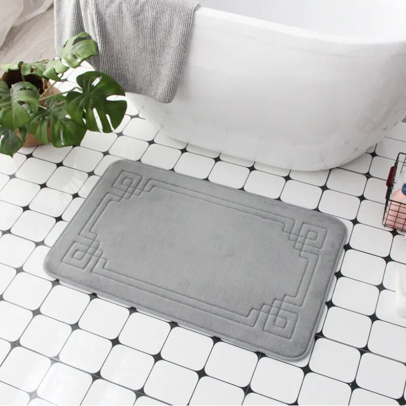 Cobblestone Embossed Non-Slip Bathroom Mat – Stylish, Safe, and Available in Multiple Colors - Homevalley.co.uk