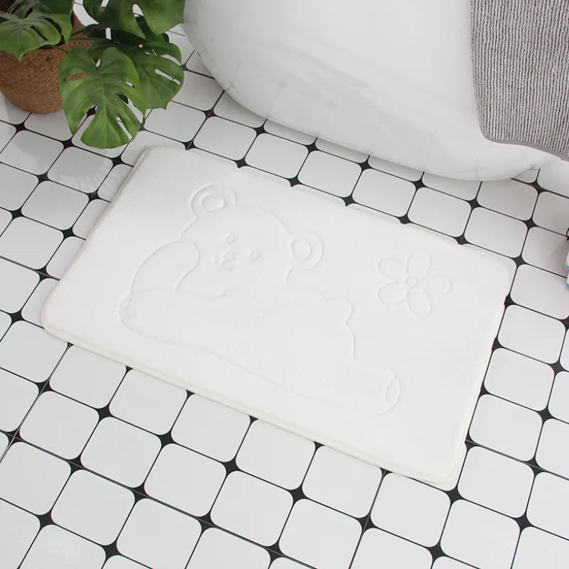 Cobblestone Embossed Non-Slip Bathroom Mat – Stylish, Safe, and Available in Multiple Colors - Homevalley.co.uk