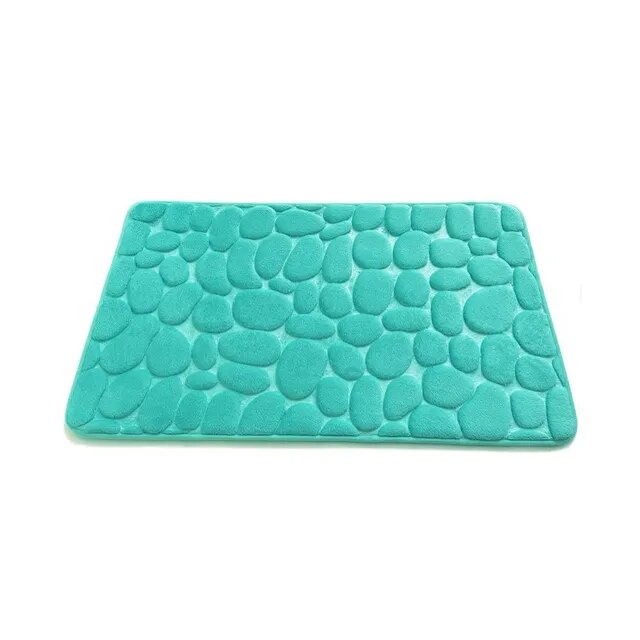 Cobblestone Embossed Non-Slip Bathroom Mat – Stylish, Safe, and Available in Multiple Colors - Homevalley.co.uk