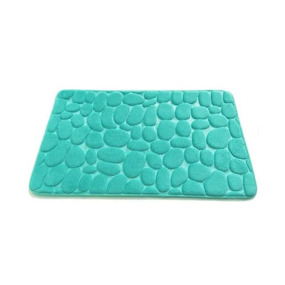 Cobblestone Embossed Non-Slip Bathroom Mat – Stylish, Safe, and Available in Multiple Colors - Homevalley.co.uk