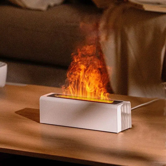 Colorful Flame Simulation Diffuser USB Plug-in Fragrance Dehumidifier - Homevalley.co.uk