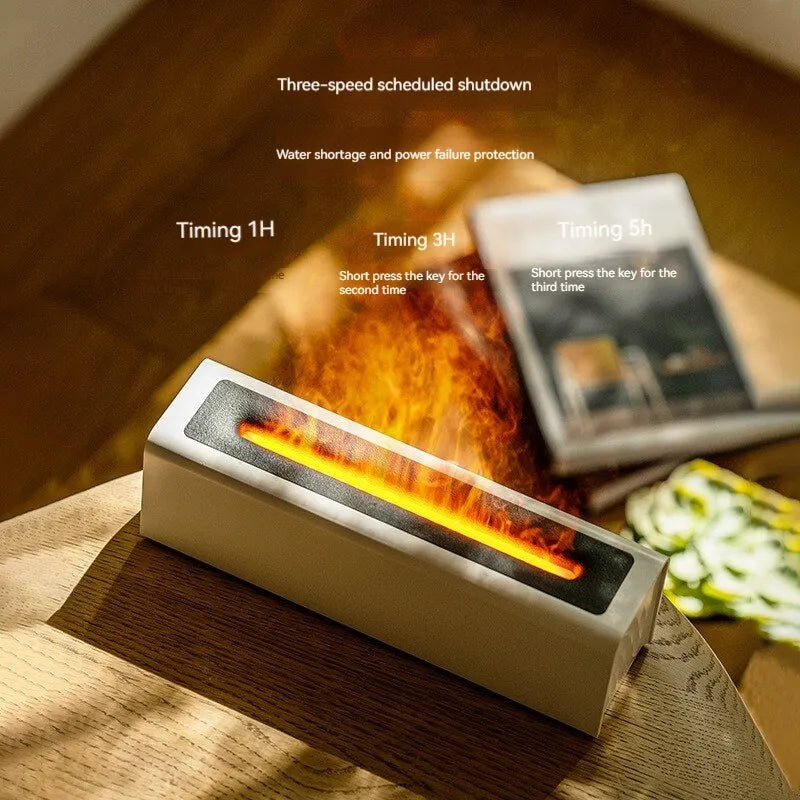 Colorful Flame Simulation Diffuser USB Plug-in Fragrance Dehumidifier - Homevalley.co.uk