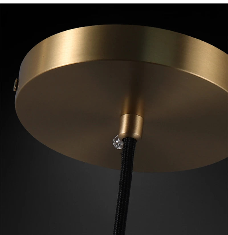Copper and Crystal Nordic Ceiling Pendant - Homevalley.co.uk