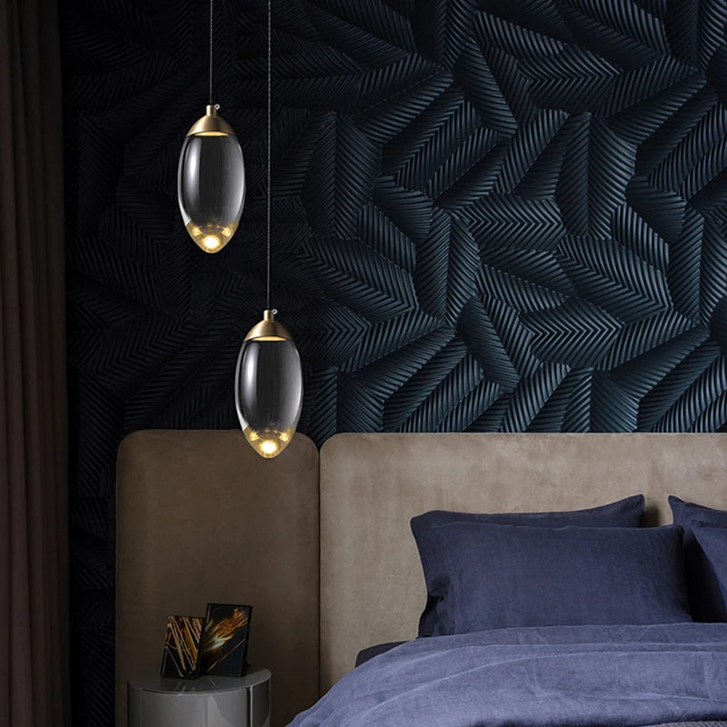 Copper and Crystal Nordic Ceiling Pendant - Homevalley.co.uk