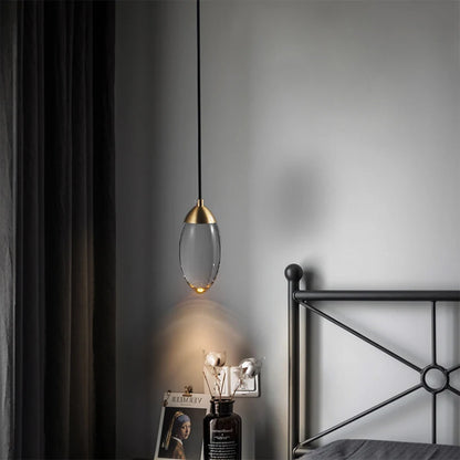 Copper and Crystal Nordic Ceiling Pendant - Homevalley.co.uk