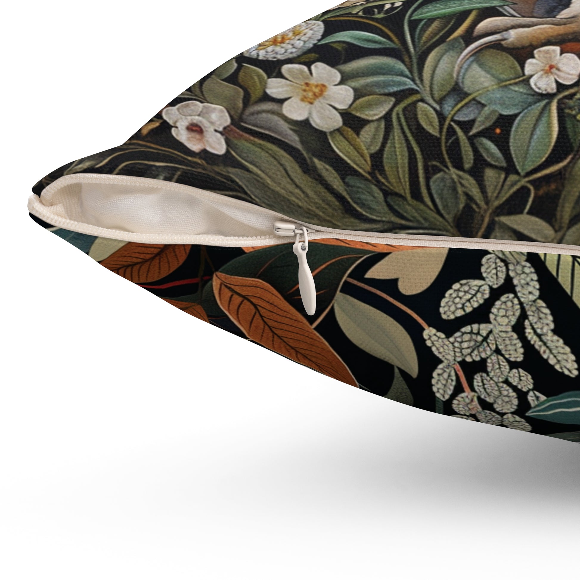 Copy of William Morris Style Square Pillow with Barn Owl Design, insert included - Homevalley.co.uk