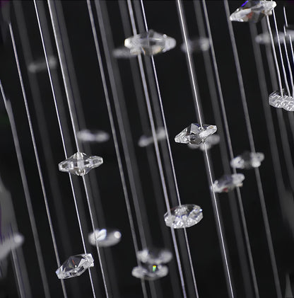 Crystal Raindrop Staircase Chandelier - Homevalley.co.uk