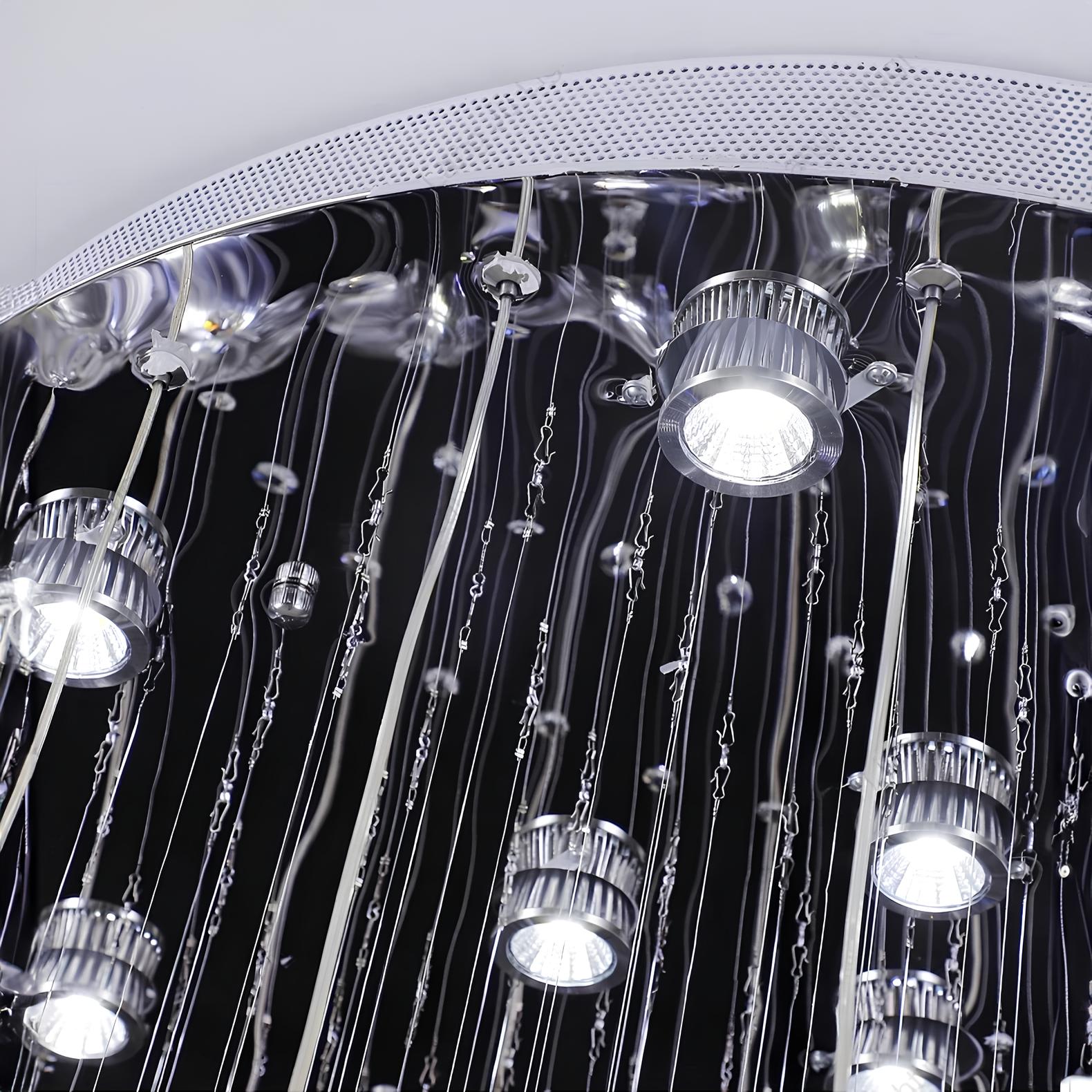 Crystal Raindrop Staircase Chandelier - Homevalley.co.uk