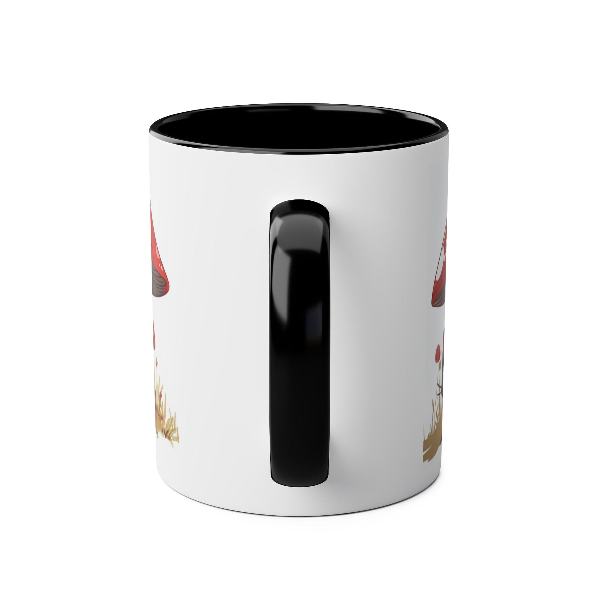 Cute Black Cat and a Mushroom Coffee Mug, Best Funny Mug, Gift For Friends | Cute Birthday Coffee Mug |Ceramic Coffee Cups, 11oz - Homevalley.co.uk