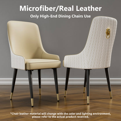 Dining Chair with Backrest, Set of 2 - Homevalley.co.uk