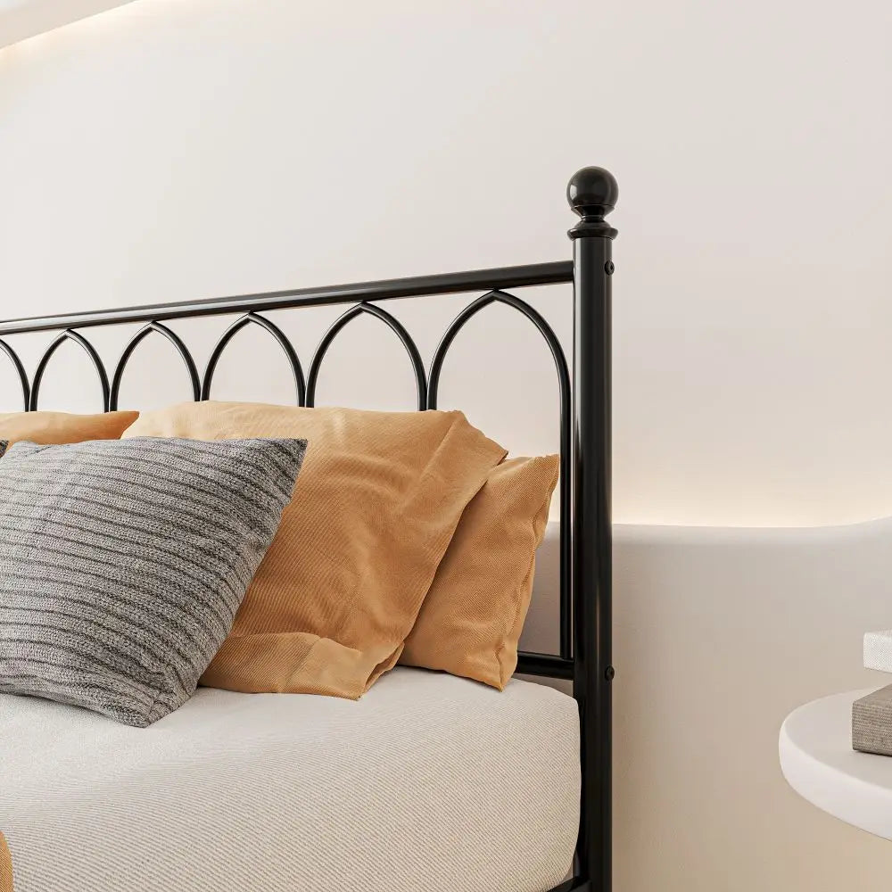 Double Metal Bed Frame to fit 120 x 200cm Mattress - Homevalley.co.uk