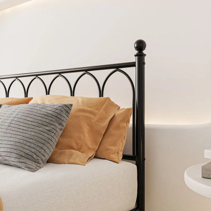 Double Metal Bed Frame to fit 120 x 200cm Mattress - Homevalley.co.uk